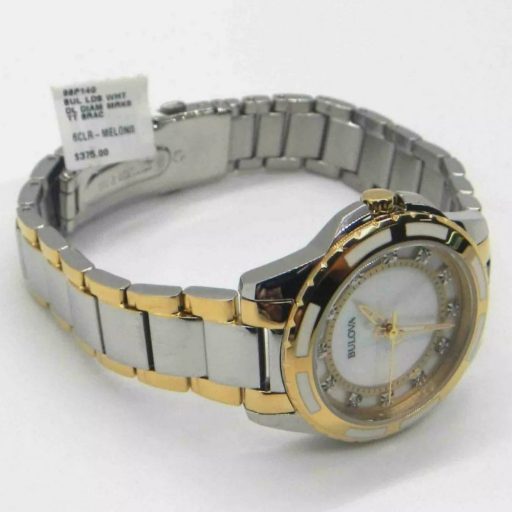 **NEW** Bulova Diamond White Mother of Pearl Dial - Picture 4 of 8